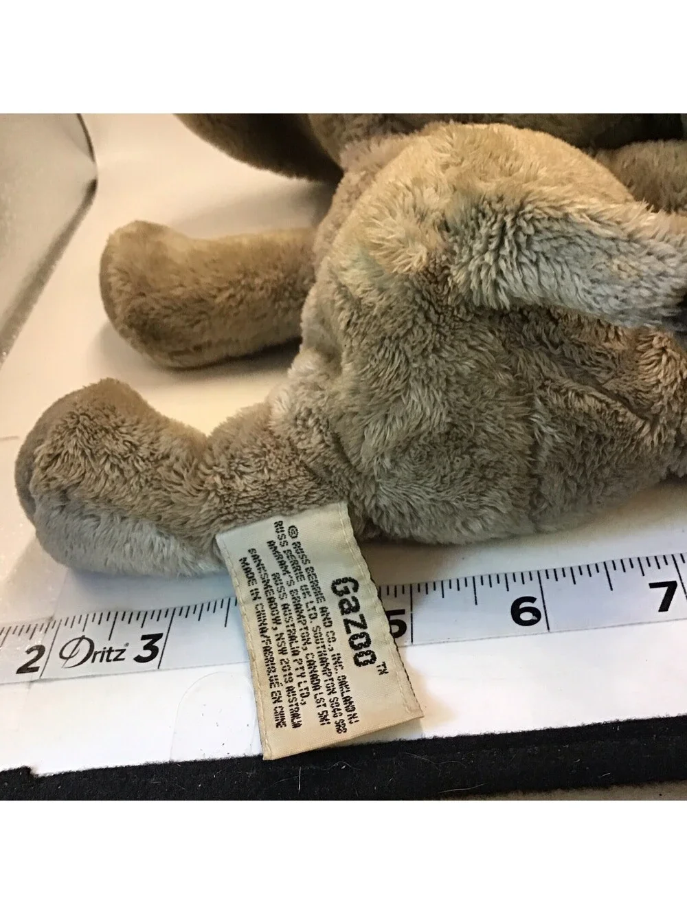 Vintage Russ Berrie Gazoo Elephant Plush 11